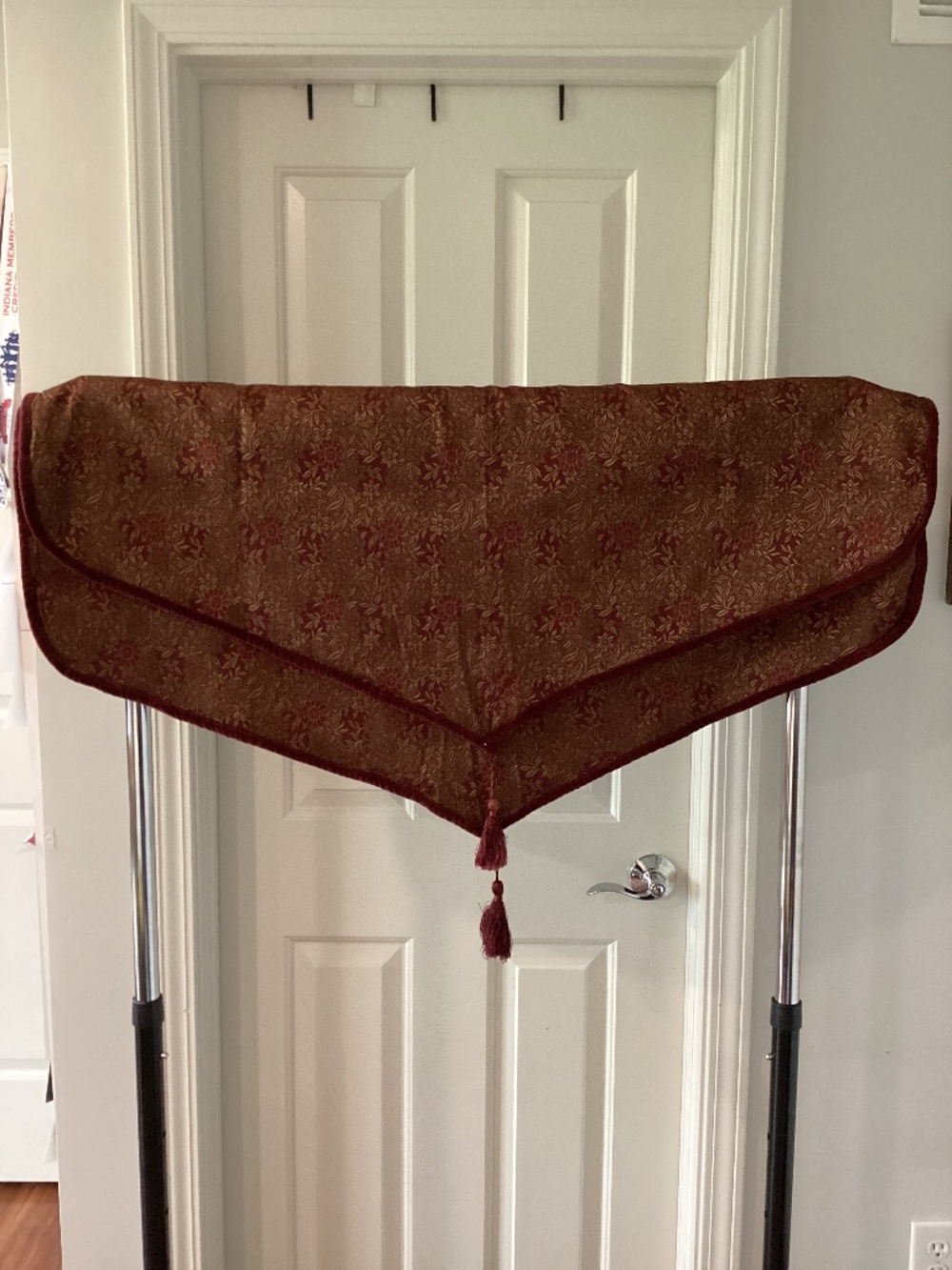 Croscill Window Valences, Burgundy and Gold